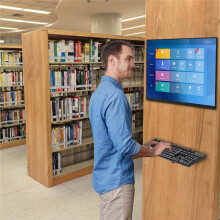 Organizador de Almacenamiento Montado en la Pared para Teclado, Tableta, e-Book, Estante de Exhibición Ajustable Que Ahorra Espacio con Almohadillas
