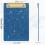Acrylic Glitter Clipboard Black A4/Letter Size 2
