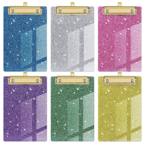 Acrylic Glitter Clipboard Black A4/Letter Size 2
