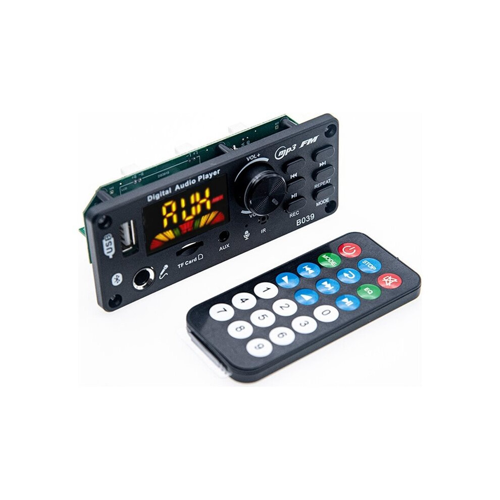 40Wx2 5.0 Mp3/Usb/Tf/ Decoder Board 12V 6.35Mm Mic Usb Tf Fm Car Audio Music Player Speaker 6032335482798