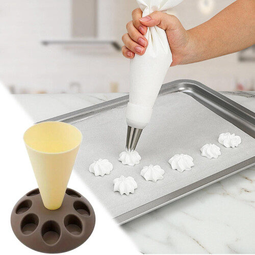 Yakbaofuo piping bag stand holder with 8 slots 1
