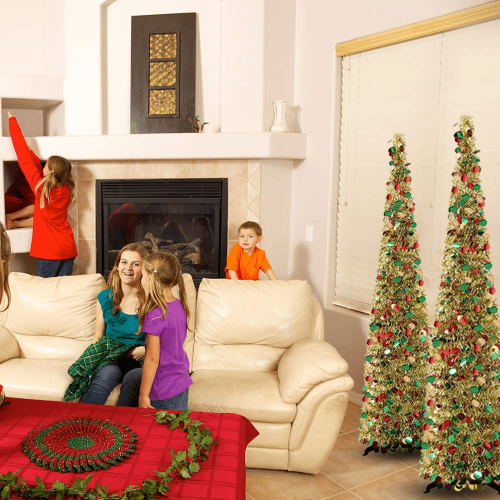 5ft Collapsible Artificial Christmas Tree with Stand 1
