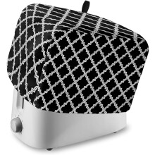 Toaster Dust Cover 2-Slice Vintage Farmhouse Black White