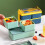 TRIEIY plastic bento box double layer green 2-piece 8