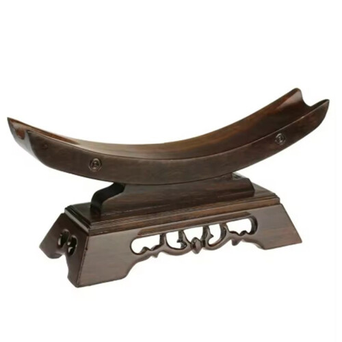Stand Solid Wood Display Samurai Holder Stand Home Decor  25x8.5x13CM 2