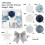 Christmas Ball Ornaments Set Blue 18 Pcs 4