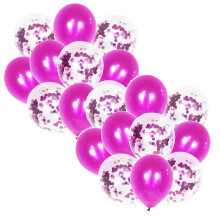 Xubond paljettballonger till bröllopsbåge, 30 cm, 20 st.