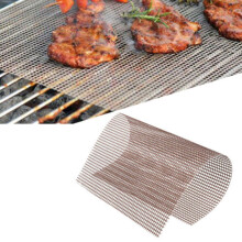 Xubond Kitchen Essentials, Tapis de cuisson antiadhésif en maille pour barbecue, couleur or.