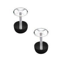 Étagère à chaussures Xubond pour placard, portant à vêtements, noir, compatible avec les meubles de salle de bain