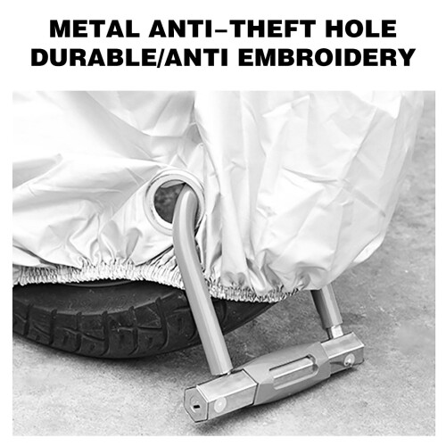 Motorcycle Cover Outdoor Rain Dust Protector 190T L Red 1