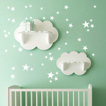 Star Wall Stickers Removable Vinyl Art for Kids Room 38 pcs