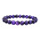 Blue and gold beaded stretch bracelet 1