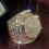 Men's Alloy Ring with Diamond Accents Oversized 7