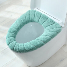 Bathroom Toilet Seat Cover Pads Green Thick Washable