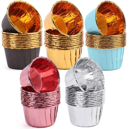 Baking Cups Foil Cupcake Liners Standard Size 50 pcs 1