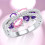 Kiplyki Damenmode Diamantschmuck in Herzform 1