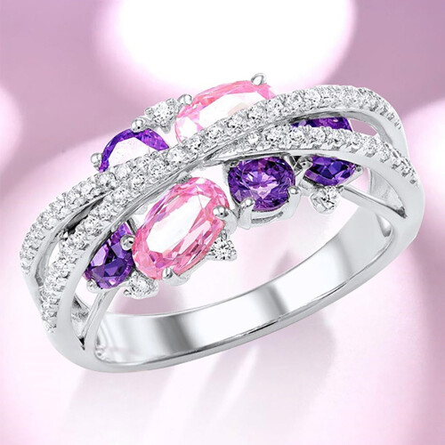 Kiplyki Damenmode Diamantschmuck in Herzform
