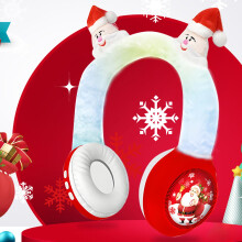 Quinlirra Bluetooth-Kopfhörer mit Katzenohren-Design, kompatibel mit Christmas Up, kabellose Over-Ear-Kopfhörer mit Lautstärkeregelung