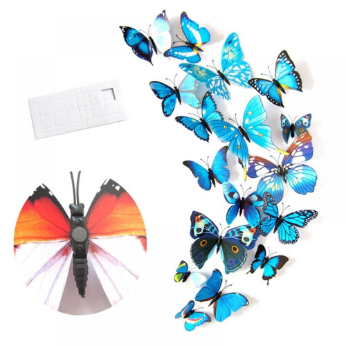 Butterfly Wall Stickers 12 Pcs Removable Decals 2