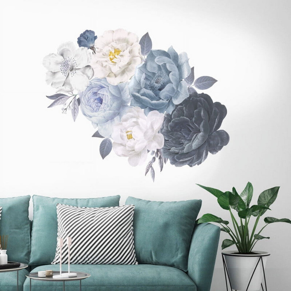 Peony Rose Wall Sticker Nursery Decor 1 Pack 975221694133