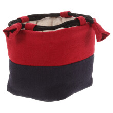 Sachet de rangement pour thé, pochette en tissu pour tasse à thé, résistant à l'usure, pratique, grand format, rouge, idéal pour les voyages.