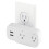 Wireless Remote Control Smart Plug White 2-Outlet 16A 4