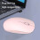 Shengxiny wireless mouse pink 2.4G Bluetooth 6