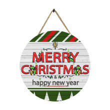 Houten hangbord met sneeuwpop, winterdecoratie, 30 cm