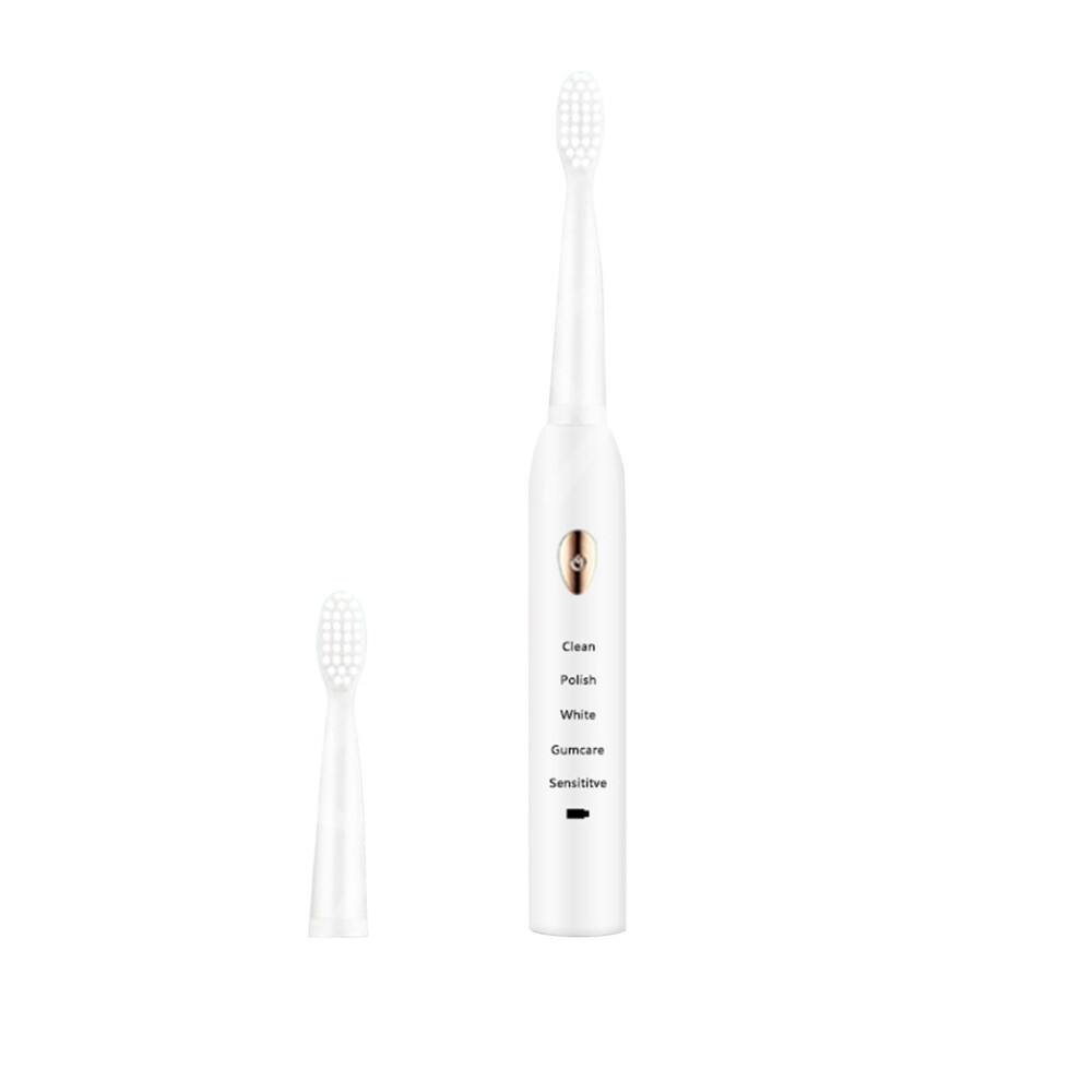 Kiplyki Electric Toothbrush with 2 Brush Heads, 5 Speeds,