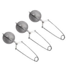 Lot de 3 boules à thé, filtre à café en métal avec compartiment en acier inoxydable, infuseur à café portable.
