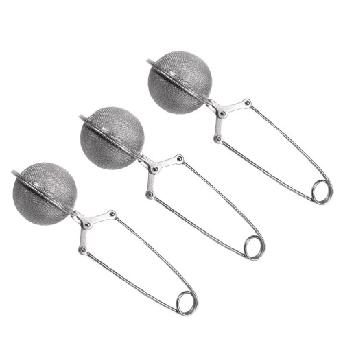 3 stk. tebolde, netdesign, filter, kaffefiltre, metal, kaffesteeper, bærbar si, rustfrit stålrum