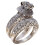 Easter Ring for Women with Crystal Zircon Stone 2pcs 1