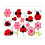 Ladybird cartoon wall decal removable 2 pcs 1