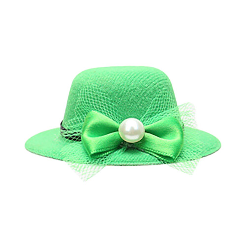St. Patrick's Day Desktop Ornament Set Green Irish Hat Wine 1