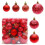 Shatterproof Silver Christmas Ball Ornaments 50-Pack 2