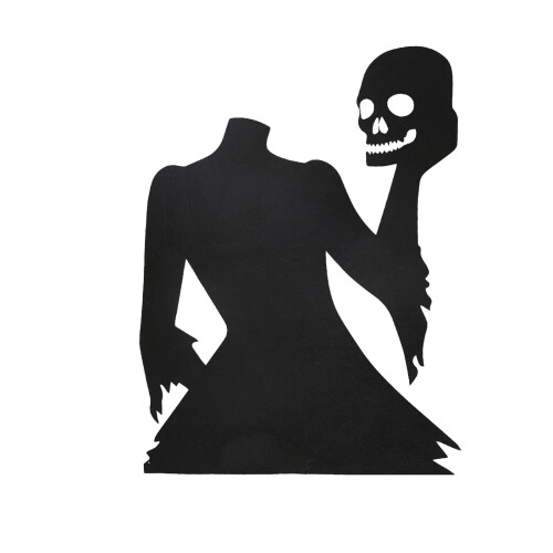Αυτοκόλλητο πόρτας με πρόσωπο για το Halloween, αφαιρούμενο αυτοκόλλητο παραθύρου
