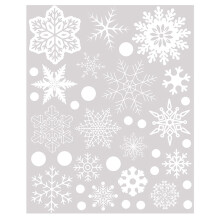 Snowflake Wall Stickers for Kids Room Christmas Decor 27 pcs