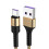 Câble de charge tressé USB Type-C 1 m plaqué or 2