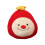 Coussin étoile de Noël, nez rouge jaune, coussin 3D 2