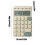 Mini scientific calculator 10-digit plastic with non-slip 4