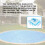 Solar Pool Cover for 8 ft Round Pool, In-Ground and 4