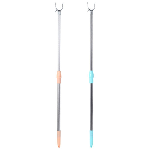 2 palos telescópicos ajustables para alcanzar la ropa 2