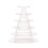 Plastkakfat Vitt 6-lagers runt 5-pack 2