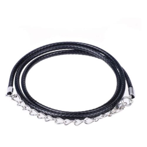 Hemoton10 τεμάχια 1,5 χιλιοστά μήκος 45cm κερωμένο κορδόνι κολιέ με κούμπωμα για 1