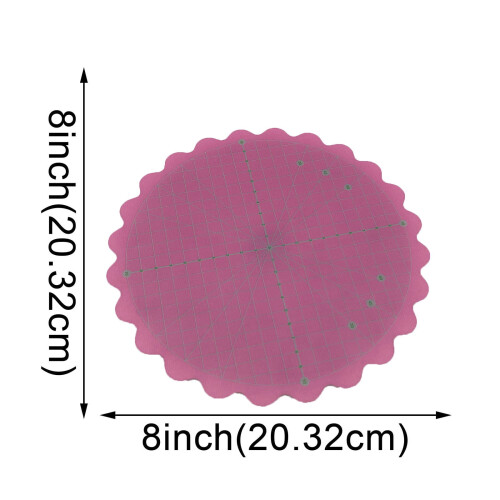 Rotating Cutting Mat for Quilting Pink 12-inch 2