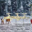 Christmas metal deer garden insert set 3 pieces 4