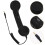 Black 3.5mm Radiation-Proof Telephone Handset 1pc 2