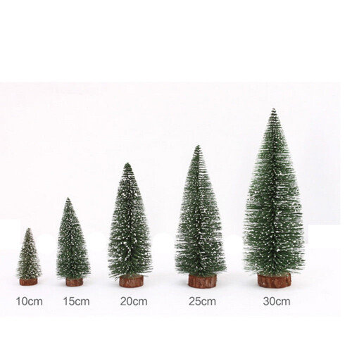 Mini White Cedar Desktop Christmas Tree Resin 12 in 2