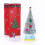 Mini flocked pre-lit Christmas tree with LED lights and 4