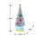 Mini flocked pre-lit Christmas tree with LED lights and 3
